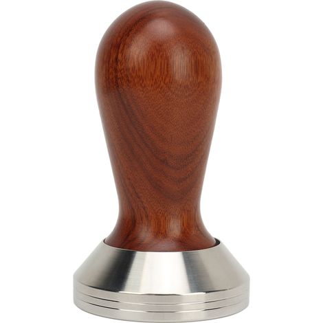Pilon à café avec manche en bois amovible, prise confortable, facile à nettoyer, marteau à poudre pour café, 51 mm (1/5)