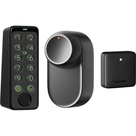 SwitchBot Lock Ultra TOUCH Combo Inalámbrico Negro (1/3)