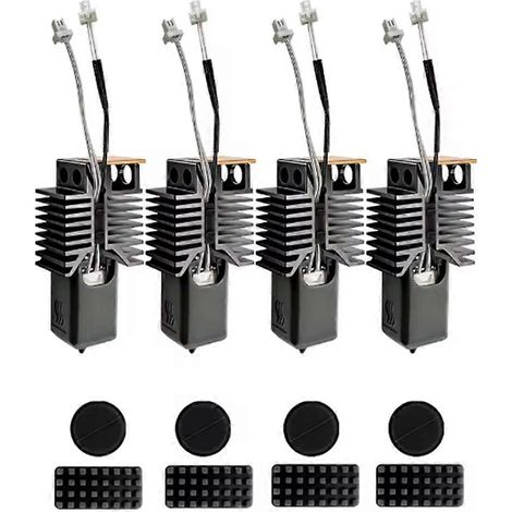 4er-Set Hotend-Zubehör für Snapmaker U1 3D-Drucker: Integrierte Düse aus gehärtetem Stahl (0,2/0,4/0,6/0,8 mm) (1/5)