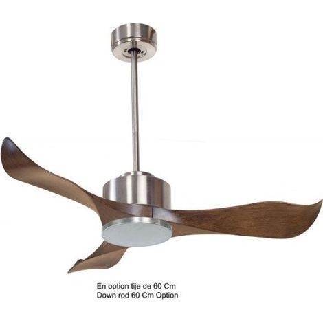 Modulo de KlassFan - Super déstratificateur d'air avec thermostat et wifi, Couleur bois idéal pour 40 à 60 m² KLDC3P1WO