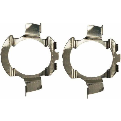 2 Stück Metall-LED-H7-Lampenadapter, Lampensockelhalterung, Clip für Quattro/Polo 6r / Polo 9r / Jetta Sport (MK6) / Opel Astra J (K05)