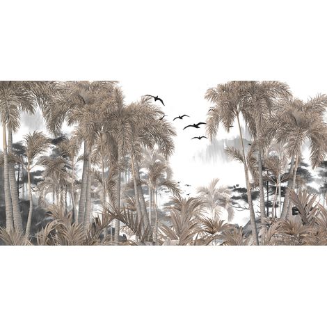 Papier peint panoramique - Forêt Tropicale - 130 cm x 66 cm (1/2)