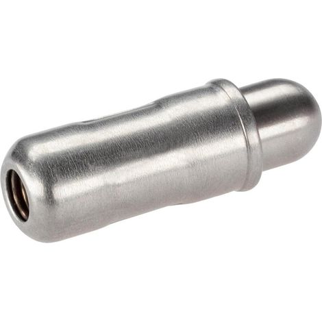 Pièce de pression à ressort, finition lisse, avec collerette et boulon/douille et boulons en acier inoxydable d1 = 4 mm 22080.0104 (1/3)