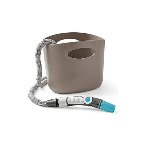 TUBO ESTENSIBILE PER GIARDINO IN KIT 'AQUAPOP 30' col. tortora - GF (1/5)