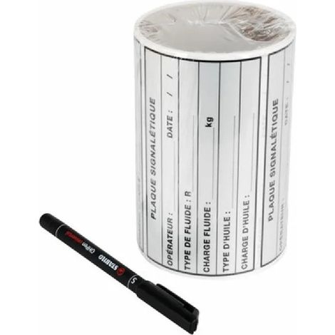 Rollo de 50 etiquetas de aire acondicionado, 70X130mm