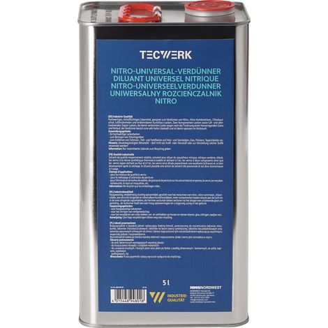 Diluyente  Nitrouniversal  bidón  5l  TECWERK (1/4)