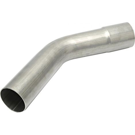 Tuyau d'échappement, tube de coude de tuyau d'échappement de mandrin de 2,5 pouces de véhicule en acier inoxydable à 45 degrés (1/5)