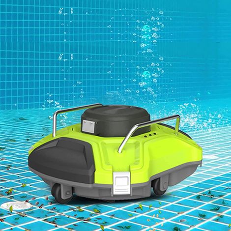 Robot Nettoyeur de Piscine Sans Fil 120 Min – Aspirateur Piscine Automatique Rechargeable 5000mAh, Auto Parking, Filtration Fine 16μm, IPX8, Pour Piscines Jusqu'à 85m² (1/5)