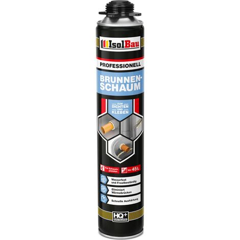 Brunnenschaum 1 x 750ml Bauschaum Pistolenschaum Montageschaum IsolBau (1/5)