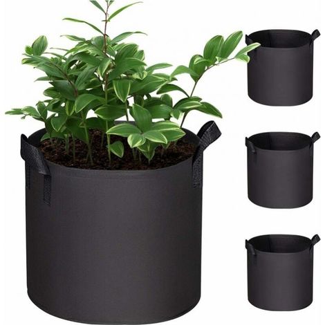 3 pieces of plant planting bags, 1 gallon of non-woven planting bags, 18x16cm (1/3)