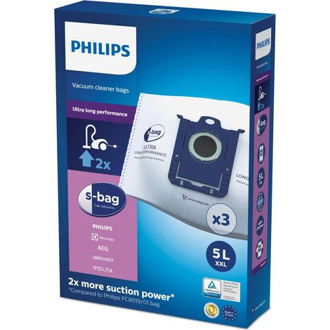 Philips FC8027/01 Bolsa para Aspiradora S-bag 5 Litros Neutra