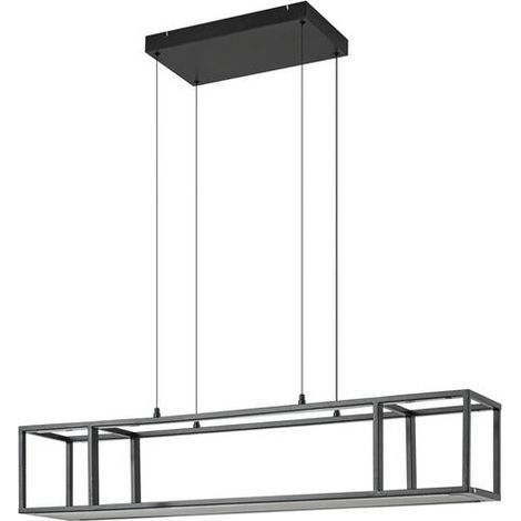 [GEBRAUCHT] B-Ware Lucande Pendelleuchte Hängeleuchte Led Lampe Estante Schwarz Dimmbar Eisen (1/2)