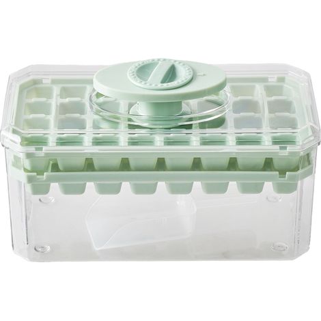 64-Grid Press Type Ice Cube Mold Box (1/5)