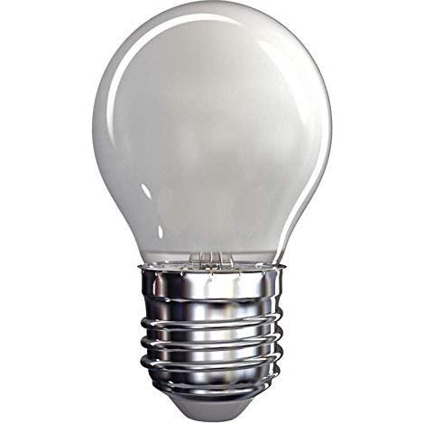 Les emos z74244 A + +, ampoule LED Mini Globe à filament A + + Blanc chaud Mat, verre, 4 W, E27, transparent, 5,2 x 8,7 cm (1/5)