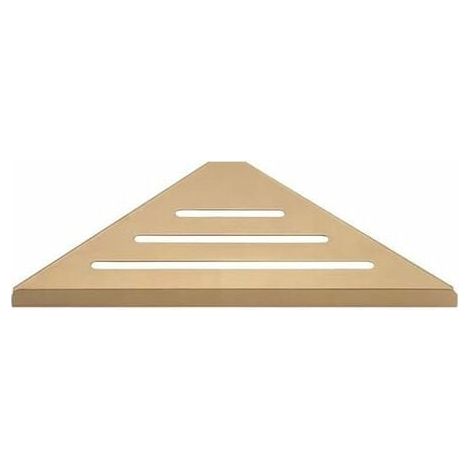 KZQ – Étagère d'angle murale en acier inoxydable 304 – Plaqué or – Montage facile sur mur plat – Rangement pour salle de bain (1/3)