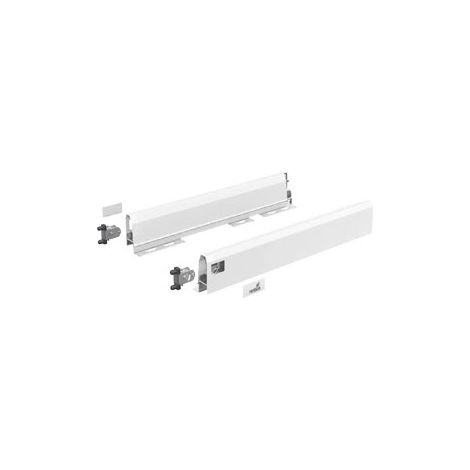Kit arcitech hauteur 94 blanc pour paroi arrière acier - Longueur : 270 mm - HETTICH