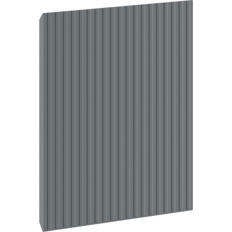 Mexen Rivel façade avant rainurée pour armoire de salle de bain 40 x 43,5 cm, graphite mat - 91A21-0400-470-1-66 (1/2)
