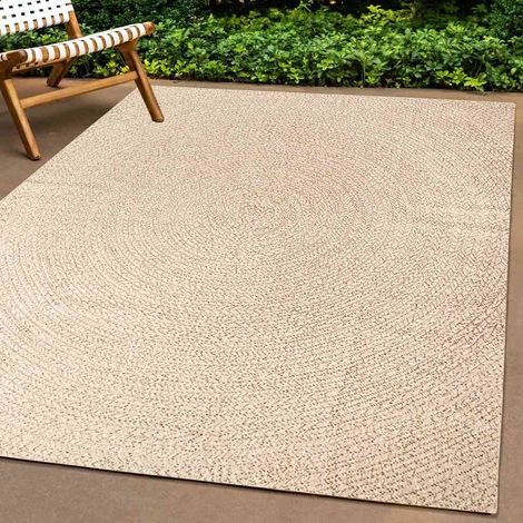 Tapis ZIZUR beige 120x170 cm aspect de jute intérieur extérieur (1/5)