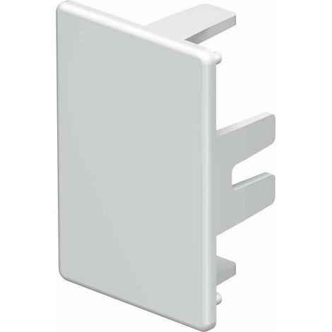 OBO Bettermann Embout sans halogène 30x45mm Polycarbonate/Acrylonitrile-Butadiène-Styrène blanc pur RAL 9010, 6175554 (1/2)
