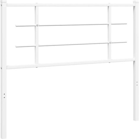 Maison Exclusive - Testiera di Ricambio in Metallo Bianco 107 cm