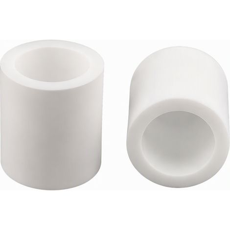 Capuchon de protection en silicone souple blanc, capuchon de tube diamètre intérieur 26,7 mm antidérapant résistant à la chaleur pour tube et tige