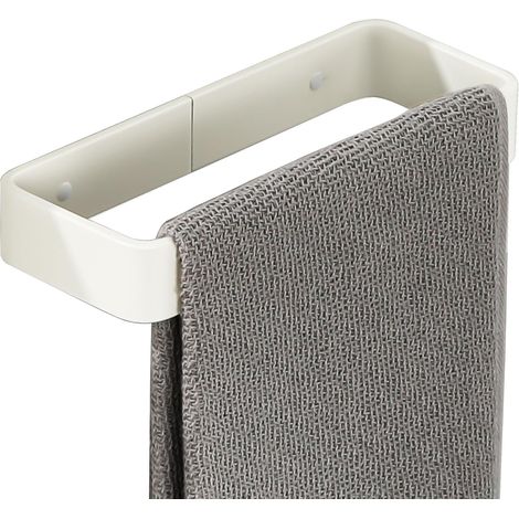 Porte Serviette Mural sans Perçage pour Salle de Bain, Support Serviette Adhésif en Aluminium pour Cuisine Baignoire Lavabo, Blamc 20CM, EGYS24030-200-3M-W (1/5)