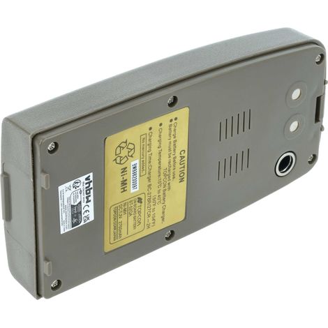 vhbw batteria compatibile con Topcon GPT3000W, GRS-245NW, GTS-100N, GPT3100W, GPT3200, GTS-102N dispositivo di misurazione (2700mAh, 7,2V, NiMH)