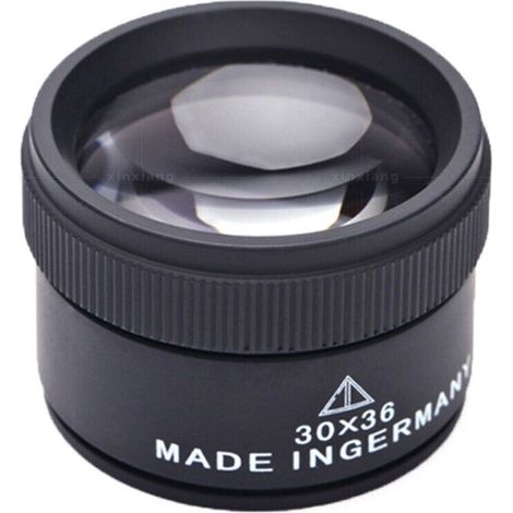 30X Loupe de Bijoux,Métal Portable Grossissement Optique,Loupe de Poche pour Pièces de Monnaie Timbres Bijoux Montre (1/5)