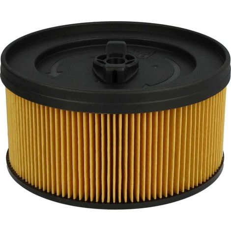 1x filtre plissé compatible avec WD 5.200 MP, WD 5.270, WD 5.220 MP, WD 5.260 aspirateur - noir / jaune (1/4)