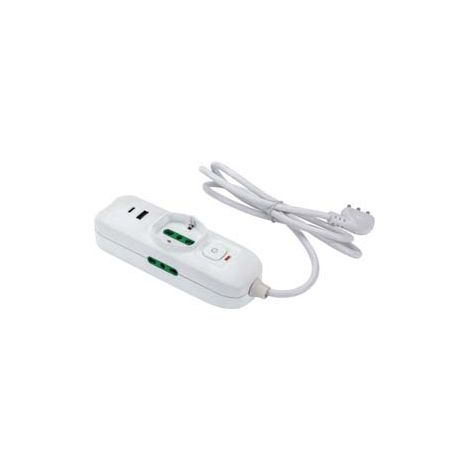 Multipresa Fanton 3 Posti Bipasso +2 Usb +1 Schuko Linea Retail 474124 (1/5)