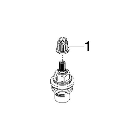 Partie supérieure DO, fermeture à droite, pièces de rechange 90900314500 3/4 pouce (1/3)