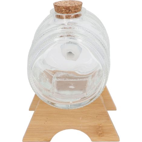 Fût à Boisson en Verre Épaissi avec Robinet pour la Vinification de Baies de Goji et Ginseng à Domicile (1/5)
