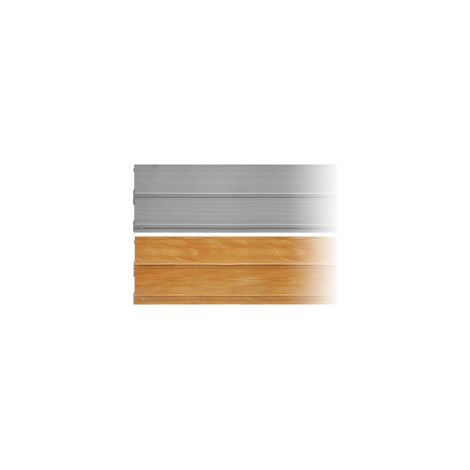 OUTIFRANCE Jeu de 2 profiles couleur bois 2 m x 15 cm (1/3)