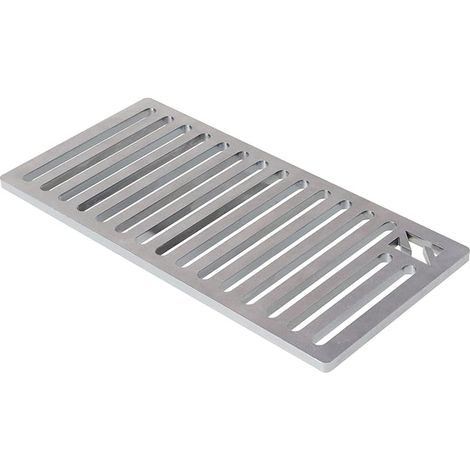 Grille de cheminée, 16 x 28 cm, grille en fonte cheminées fours, épaisseur : 0,85 cm, acier massif (1/5)