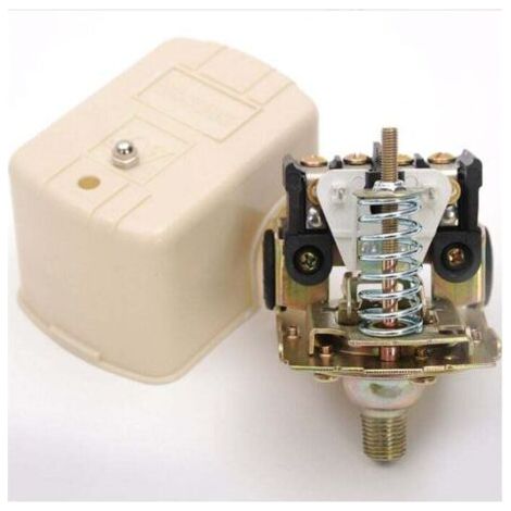 Interruptor de presión para bomba de agua, interruptor de control de presión, varilla de resorte ajustable, bomba de agua de jardín autocebante de 220 V con inyección de agua, interruptor de resorte s (1/3)