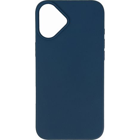 Custodia per iPhone 16 multicolore in fibra di grano con MagSafe - Blu navy