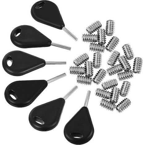 Clé à ailerons de surf en 6 pièces avec 24 vis de fixation universelles hexagonales. (1/5)