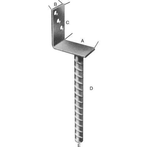 hadra Pfostenträger tzn L-Form 75 CE
