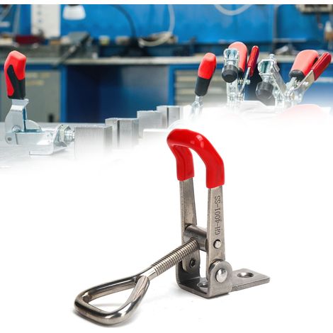 Verrou à bascule en acier inoxydable GH-4001-SS, serrure à loquet pour menuiserie et bricolage (1/5)