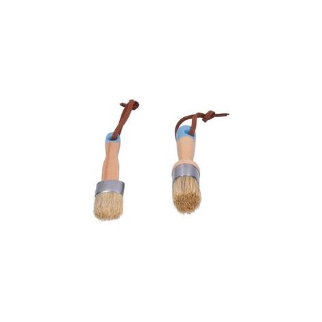 2 Pinceaux en Cire à la Craie 1 Pouce pour Meubles, Outil de Peinture et Cirage DIY, Décoration Maison (1/5)