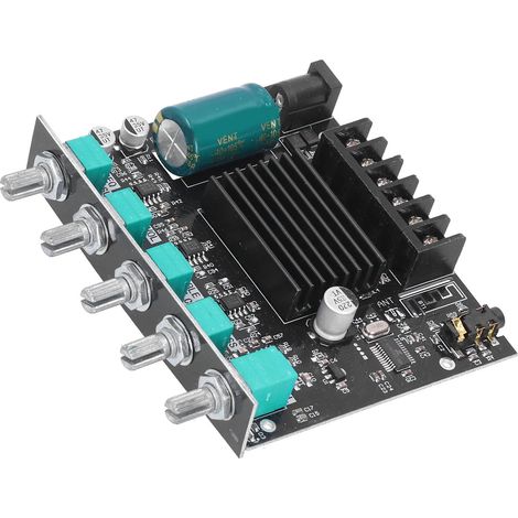 ZKMT21 2.1-Kanal Bluetooth-Verstärker, 100 W Stereo-Digital-Audio-Board-Modul, DIY-Lautsprecher, geringe Verzerrung, 12–24 V (1/5)