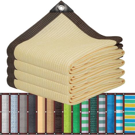 Filet d'ombrage pour auvent avec taux d'ombrage de 90% Filet de Protection UV Filet de Jardin 8 Couleurs pour correspondre à Votre Tissu de Protection Solaire de Jardin (1/5)