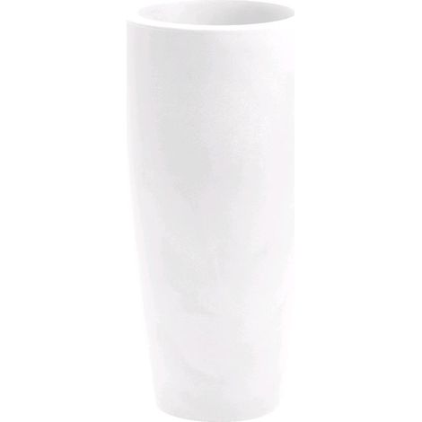 Vaso tondo alto resina TALOS cm. 70 BIANCO (1/5)