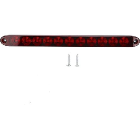 12V 11 LED LED-Brems-/Rücklicht mit roter Linse für Lkw, Anhänger und schwere Nutzfahrzeuge. (1/4)