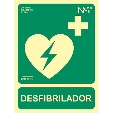 Señal 224X300Mm Pvc Lumi Desfibrilador Dea Rd14112 (1/5)