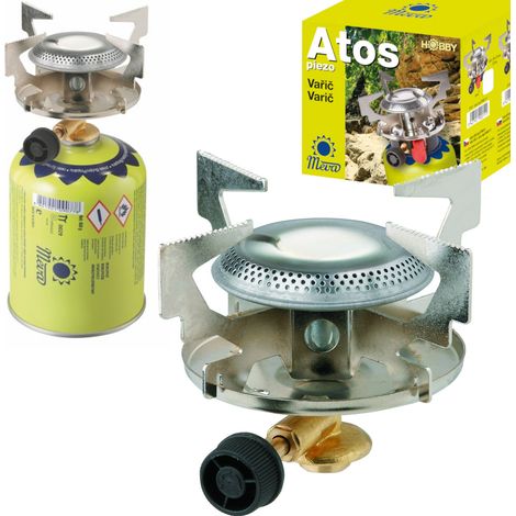 Fornello turistico a gas per cartucce gas con filettatura 7/16" ATOS 1,8kW