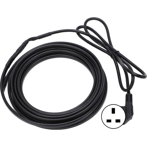 Câble chauffant autorégulant 5 mètres avec prise 220V, ruban chauffant antigel pour tuyaux en hiver, prise UK (1/5)