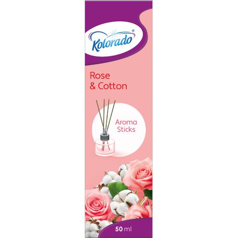 Varitas perfumadas de rosa de Colorado y algodón, 50 ml (1/2)
