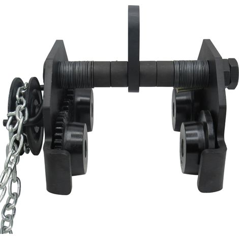 10 Ton 6 Metre Geared Trolley - Lifting Beam Hoist Girder Travel Overhead Tackle (1/4)