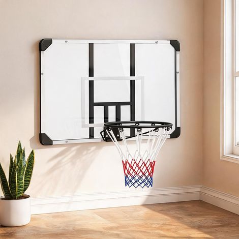 Panier de basket coloris blanc en acier 113 x 61 x 73 cm (1/5)